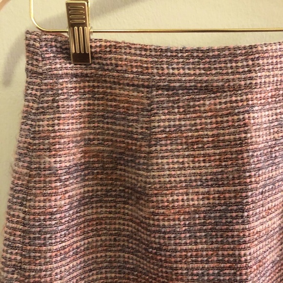 Magaschoni Pink Milano Tweed Pencil Skirt - Size 6 - Picture 2 of 4